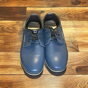 Cosidram Men’s Blue Leather Slip-on Loafers Size 9.5